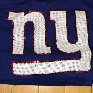 Love Pink NY Giants sweatshirt.  Sequins